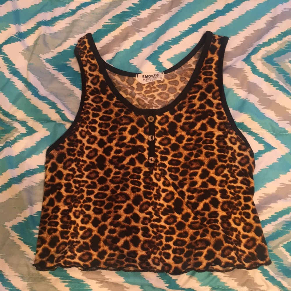 Soft cheetah crop top